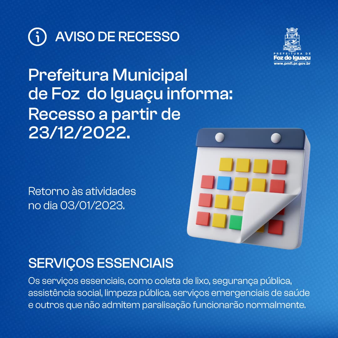 A Prefeitura Municipal e o - Prefeitura de Foz do Iguaçu